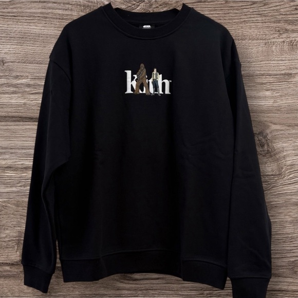 Kith Other - NWT Kith For Star Wars Solo And Chewie Serif Crewneck 'Black'